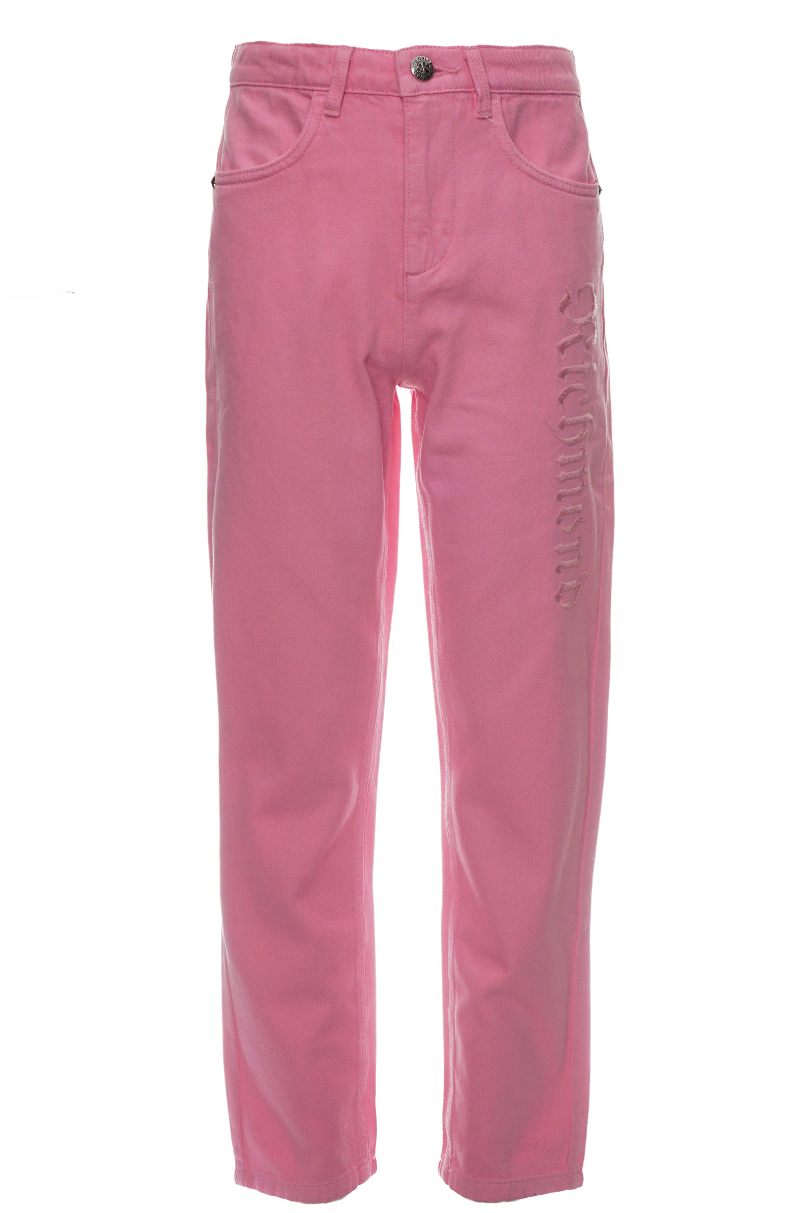 Джинсы дев. АРТ.RGP24114JE,роз,хл