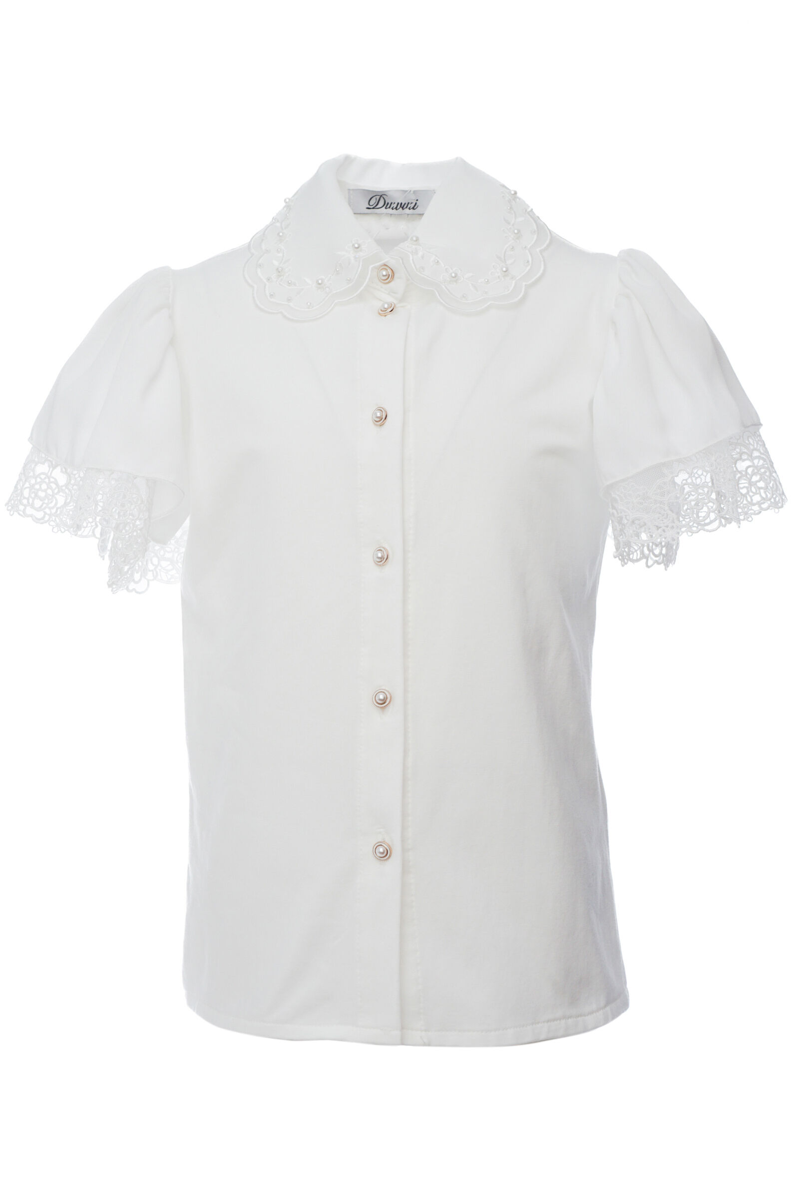 Блуза дев. АРТ.D44122,мол,хл-эл