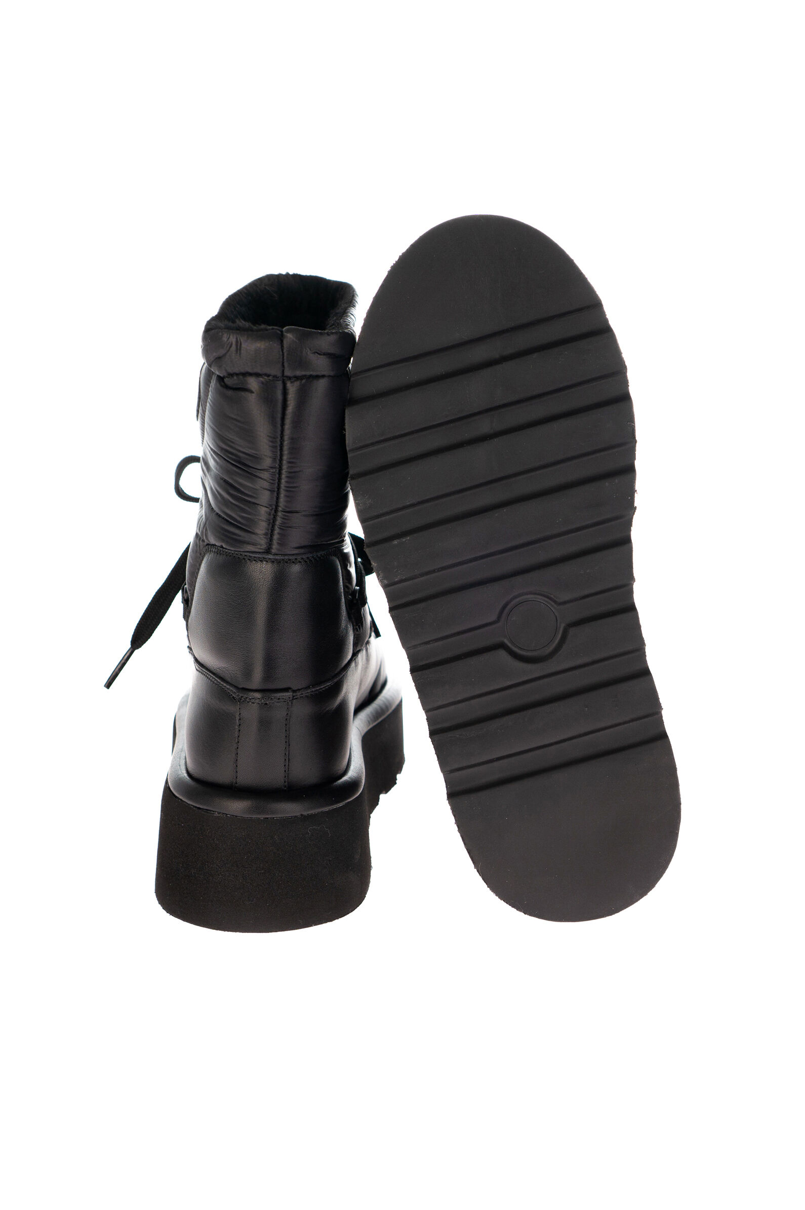 Ботинки жен. АРТ.26557,чер,тек-н.к/байка