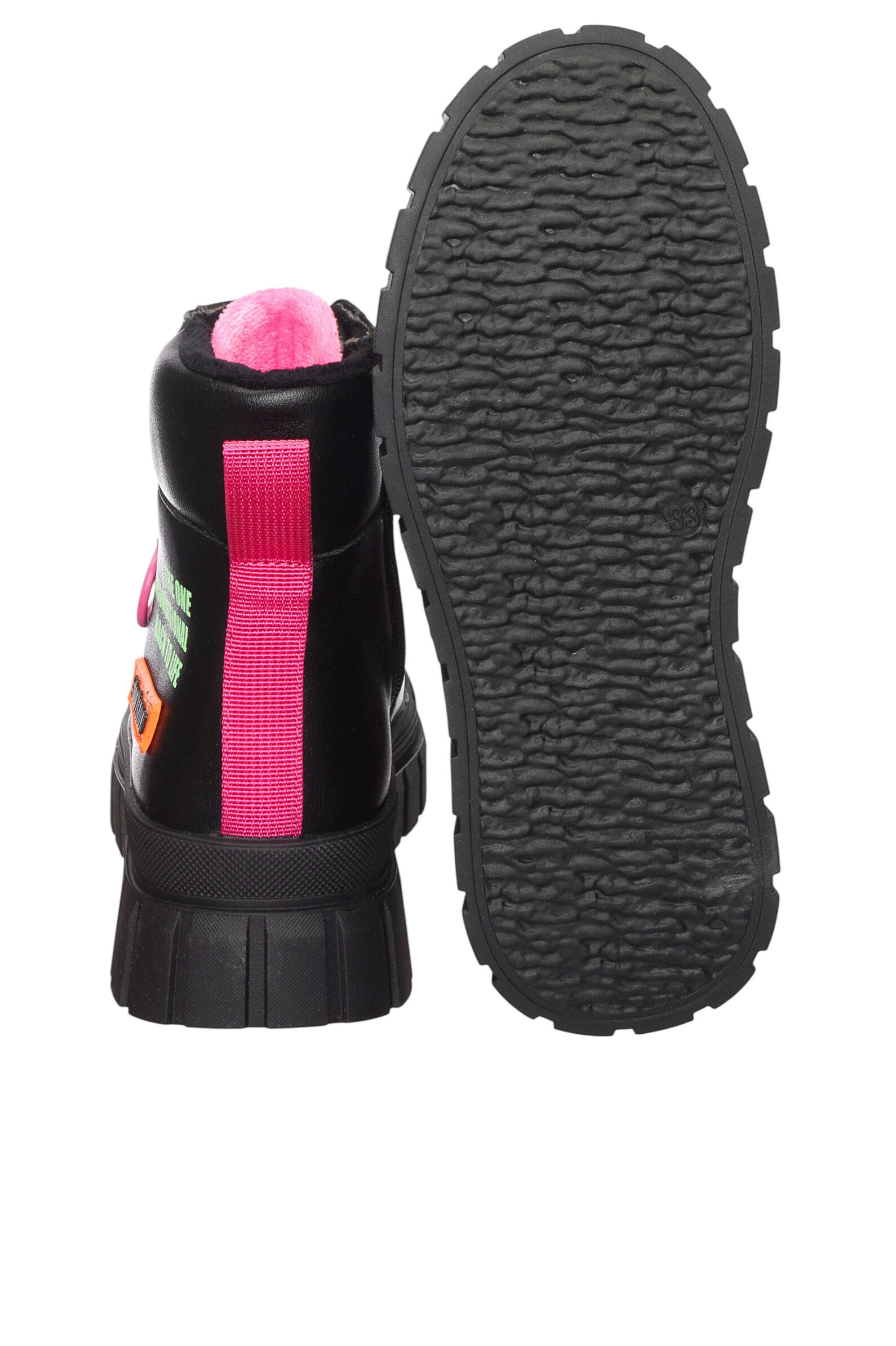 Ботинки дев. АРТ.52-2050F,чер,и.к/хл-пэ