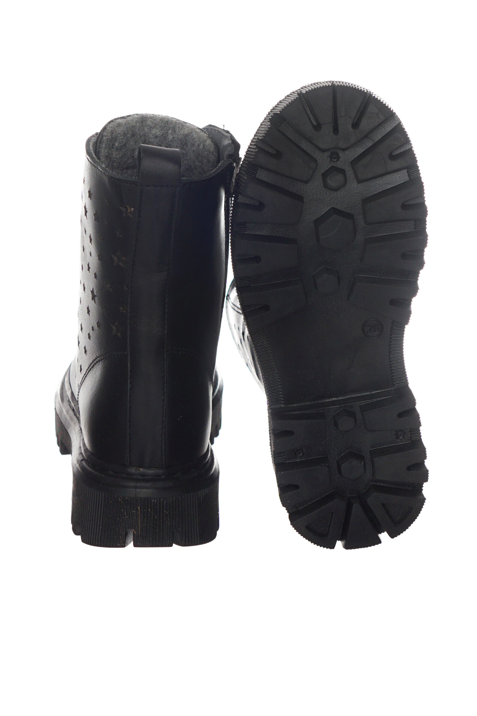 Ботинки дев. АРТ.6-512450-2553,чер,н.к/шер