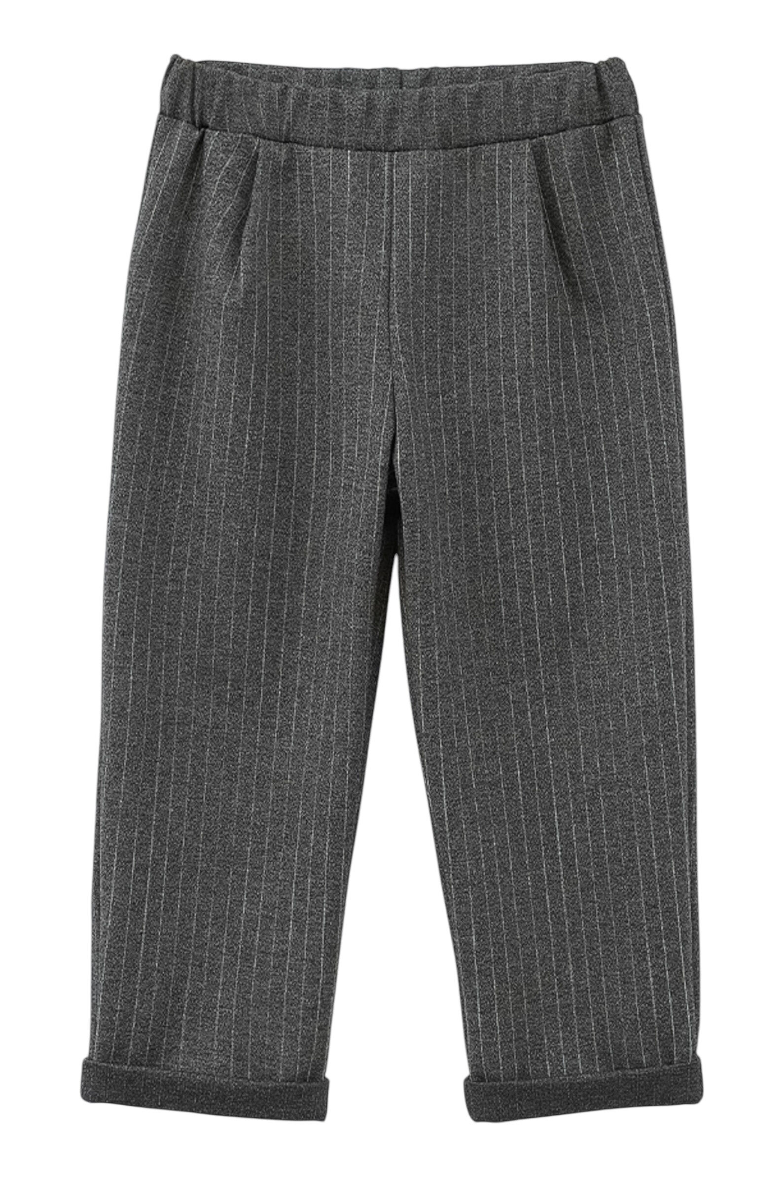 Брюки дев. АРТ.252025,сер,пэ-виск-эл