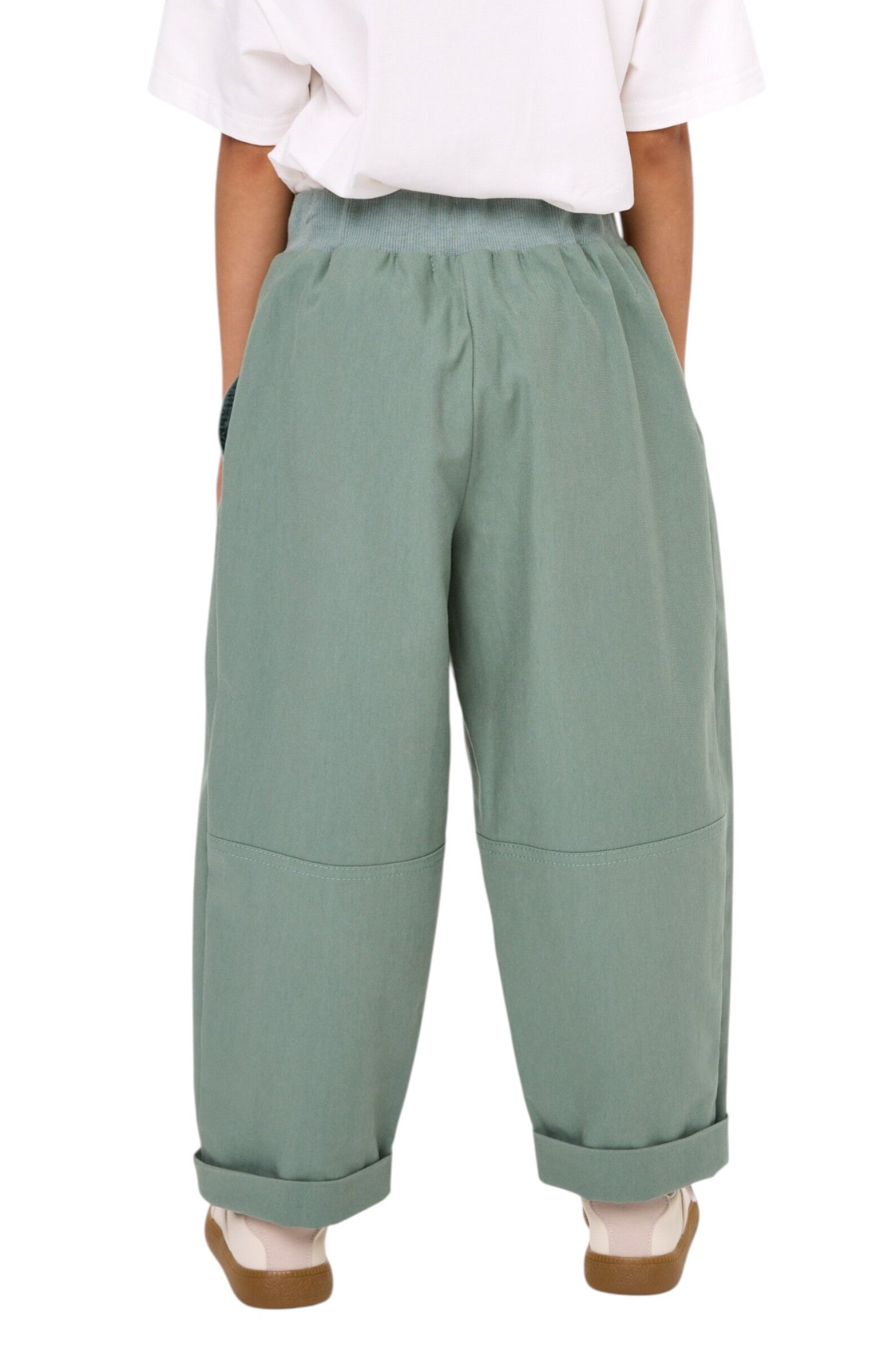 Брюки дев. АРТ.261075,зел,хл-вис