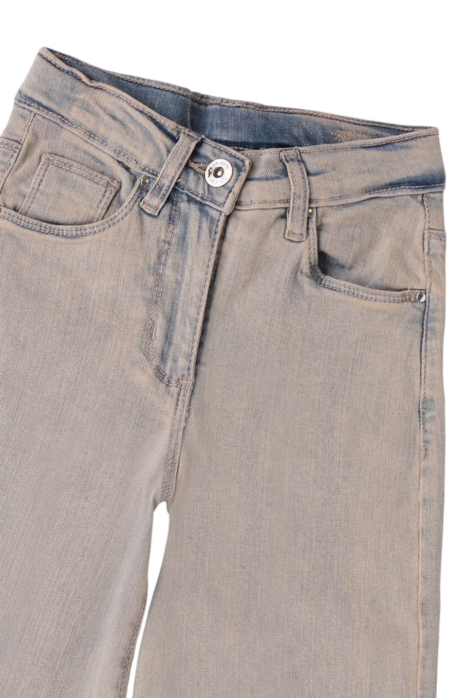 Джинсы дев. АРТ.4.B710.00,беж,хл-эл