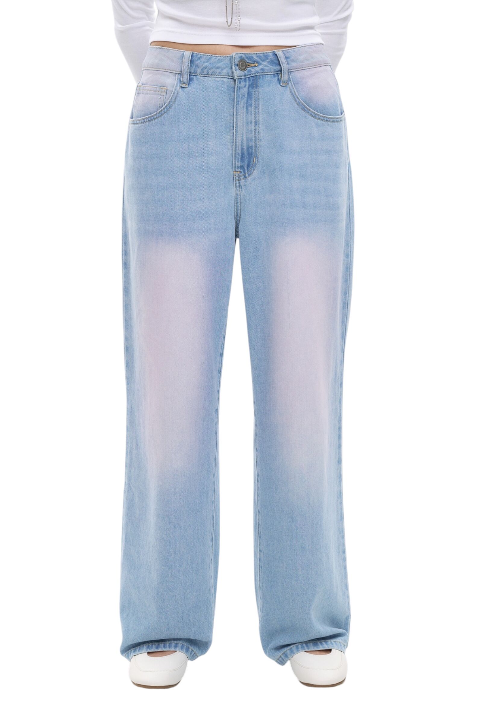 Джинсы дев. АРТ.AA237338,гол-роз,хл-пэ