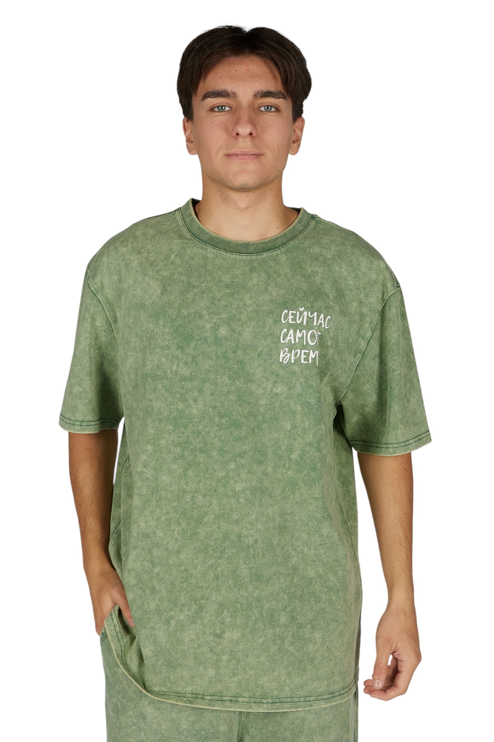 Футболка АРТ.B-TS36023,зел,хл