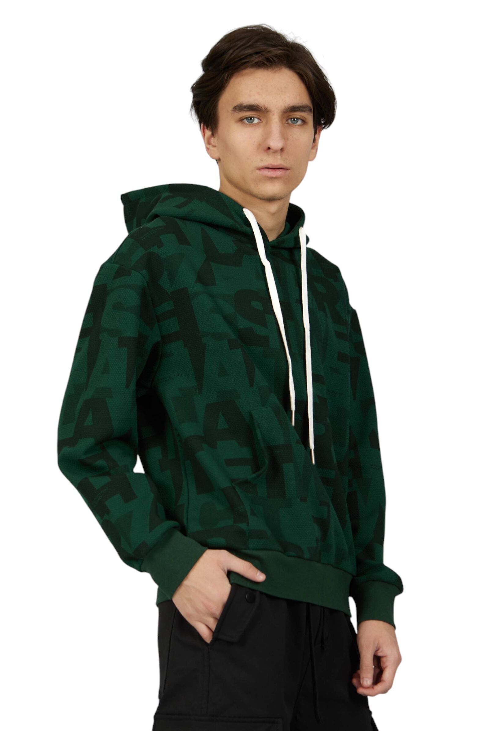 Худи мал. АРТ.B-HD34705,зел,хл-пэ