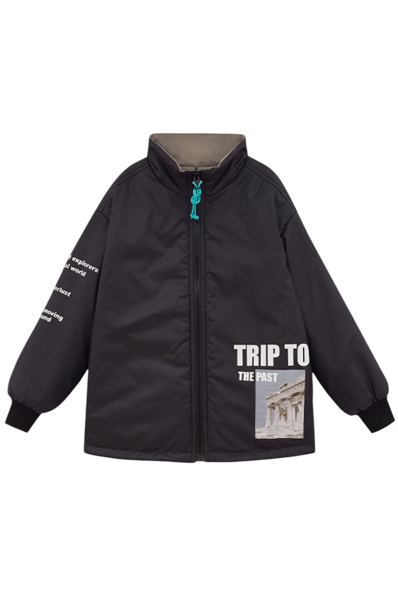 Куртка мал. АРТ.251095,чер-сер,пэ