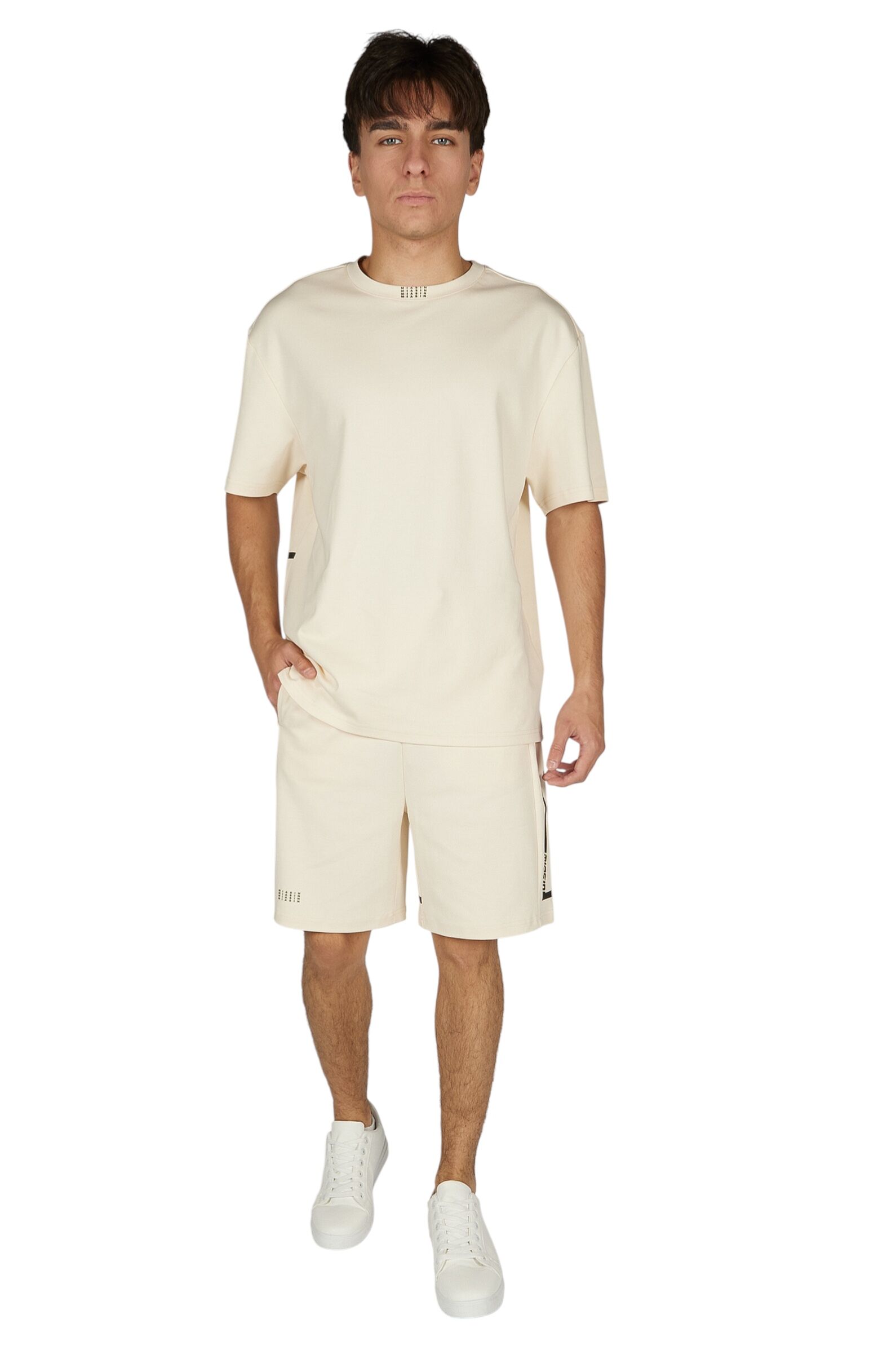 Шорты АРТ.B-TR36094,беж-чер,хл-эл