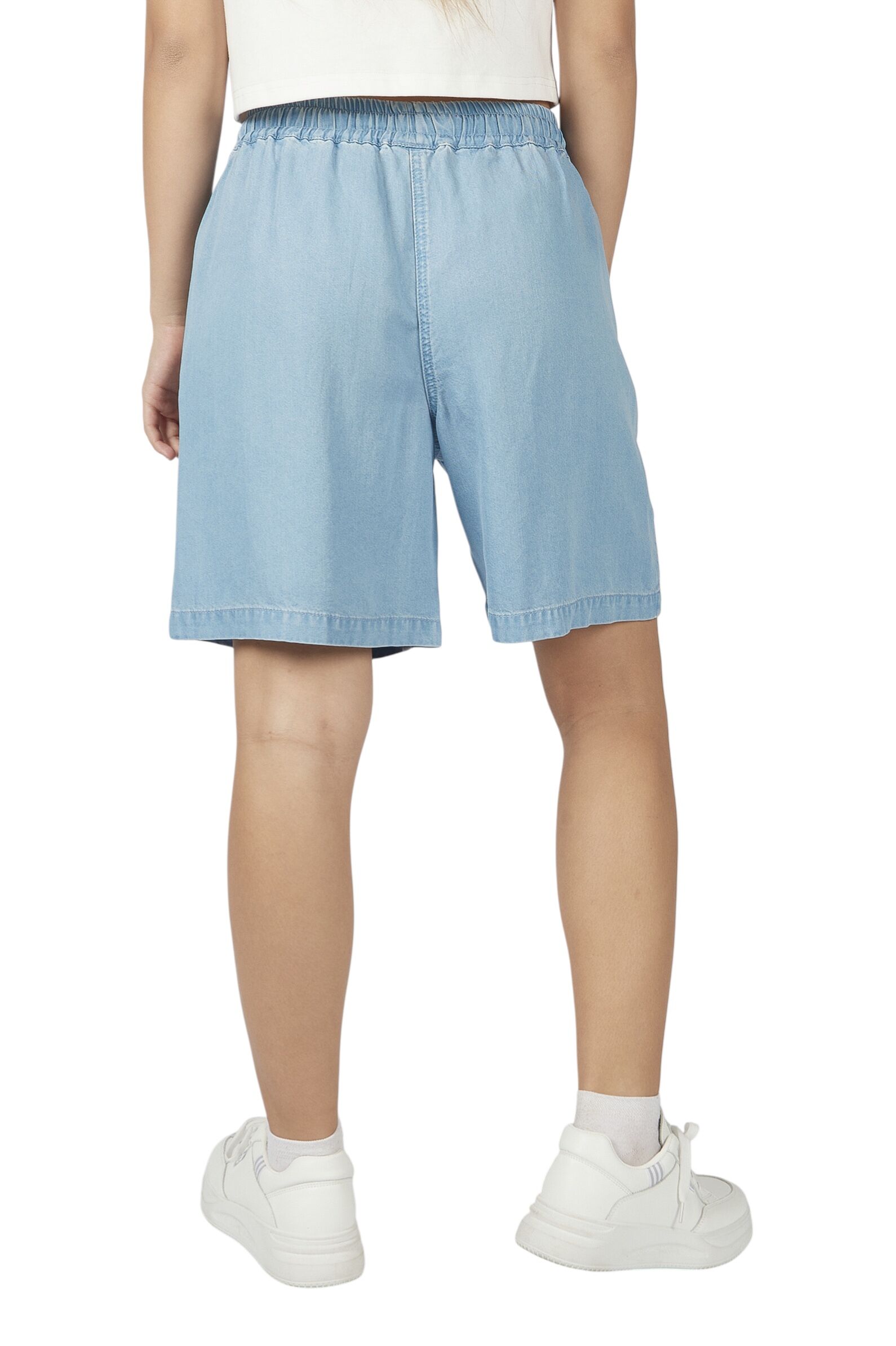 Шорты дев. АРТ.G-JN26098,гол,тенсель