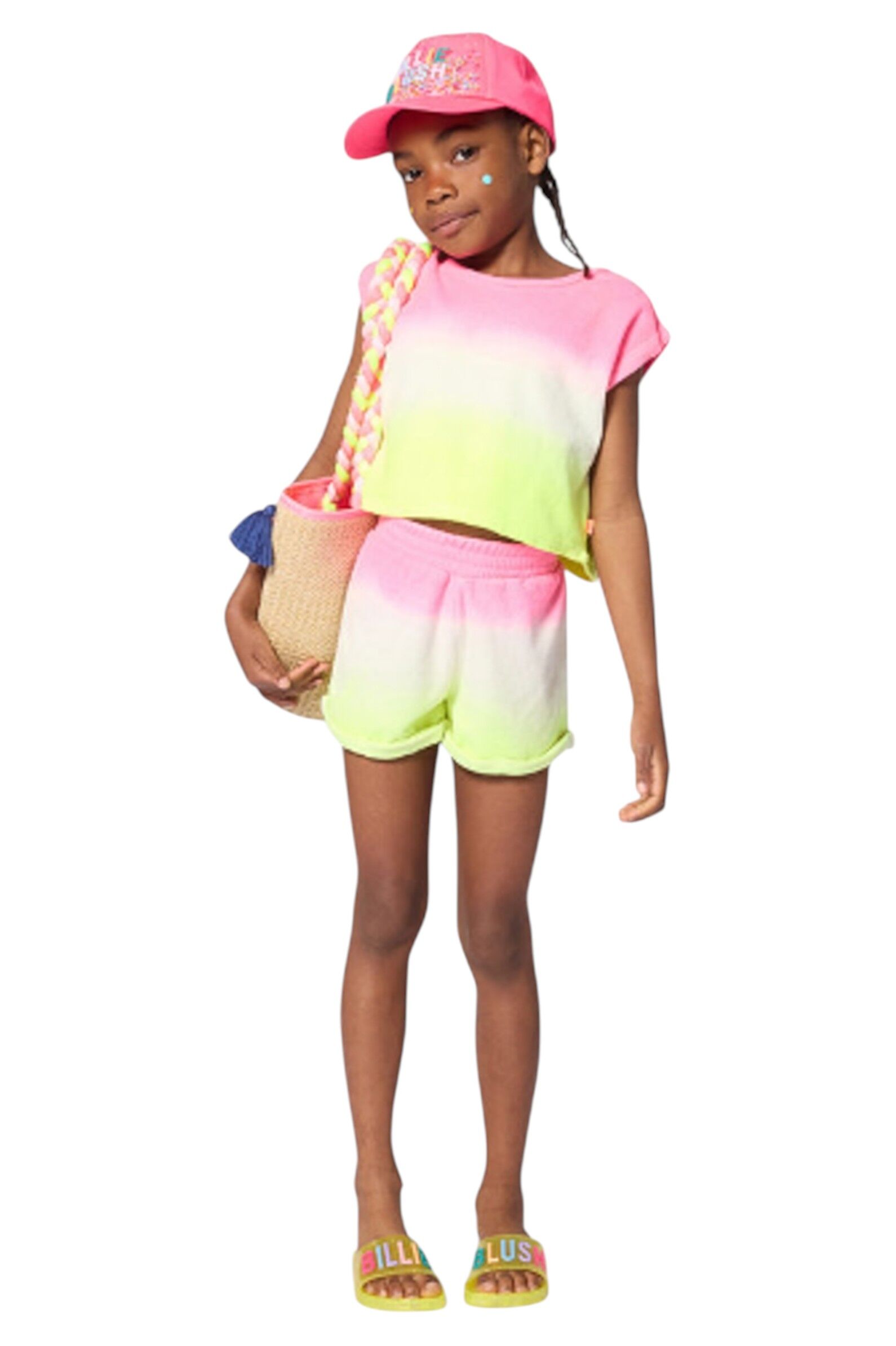 Шорты дев. АРТ.U21899/499,роз-жел,хл