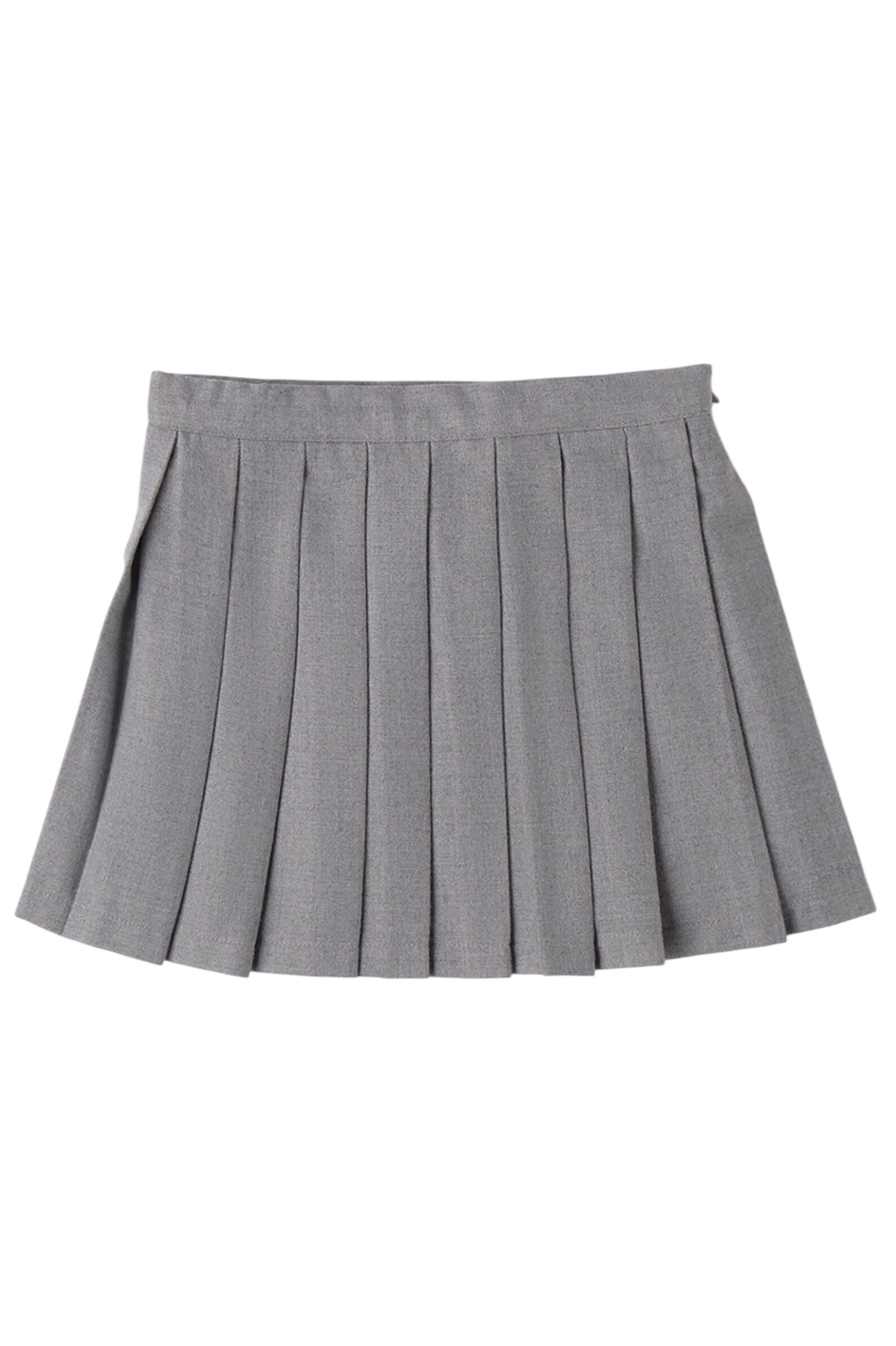 Юбка дев. АРТ.0.F349.00,сер,пэ-вис-эл