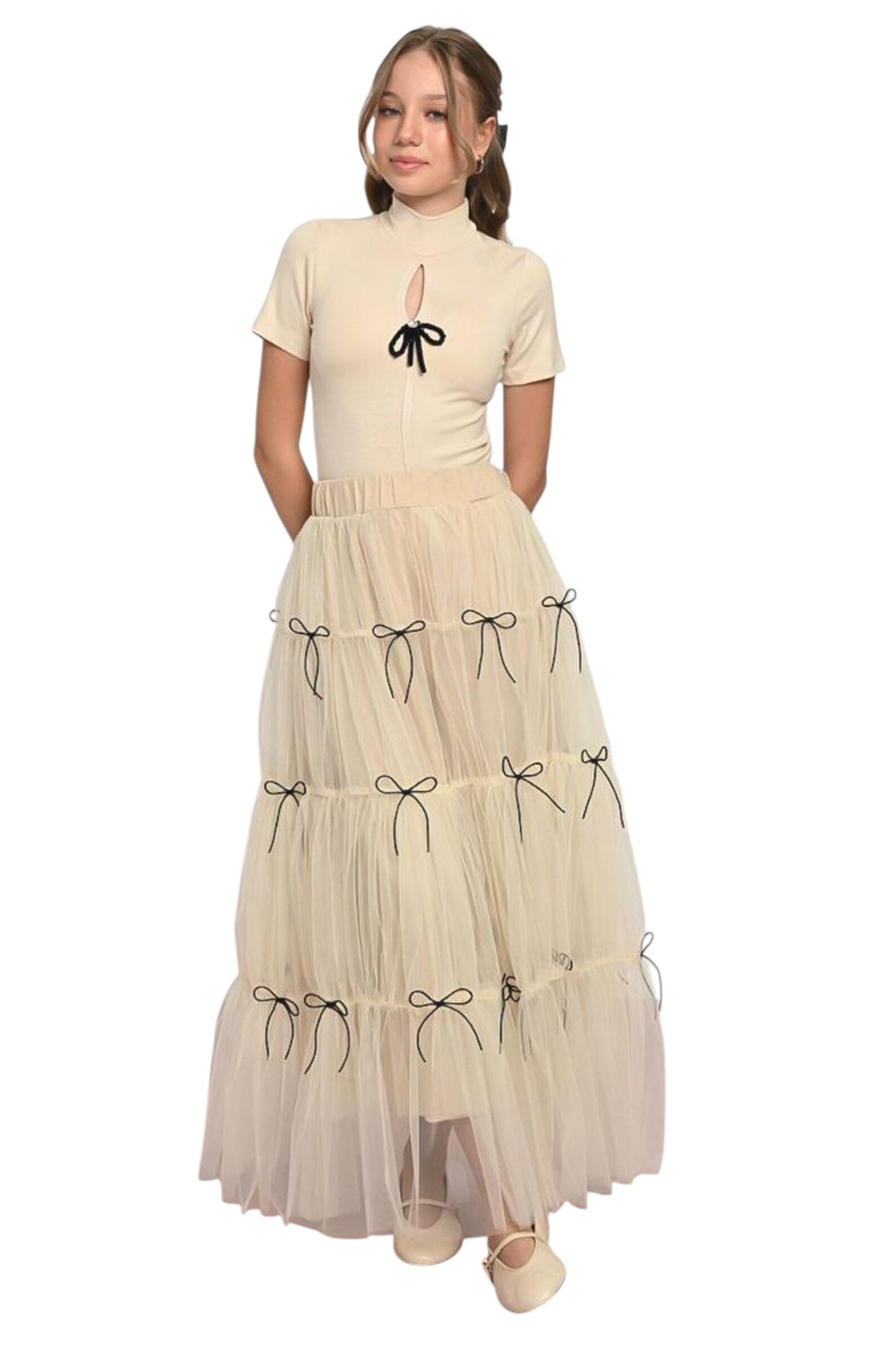 Юбка дев. АРТ.7963,мол-чер,пэ-вис