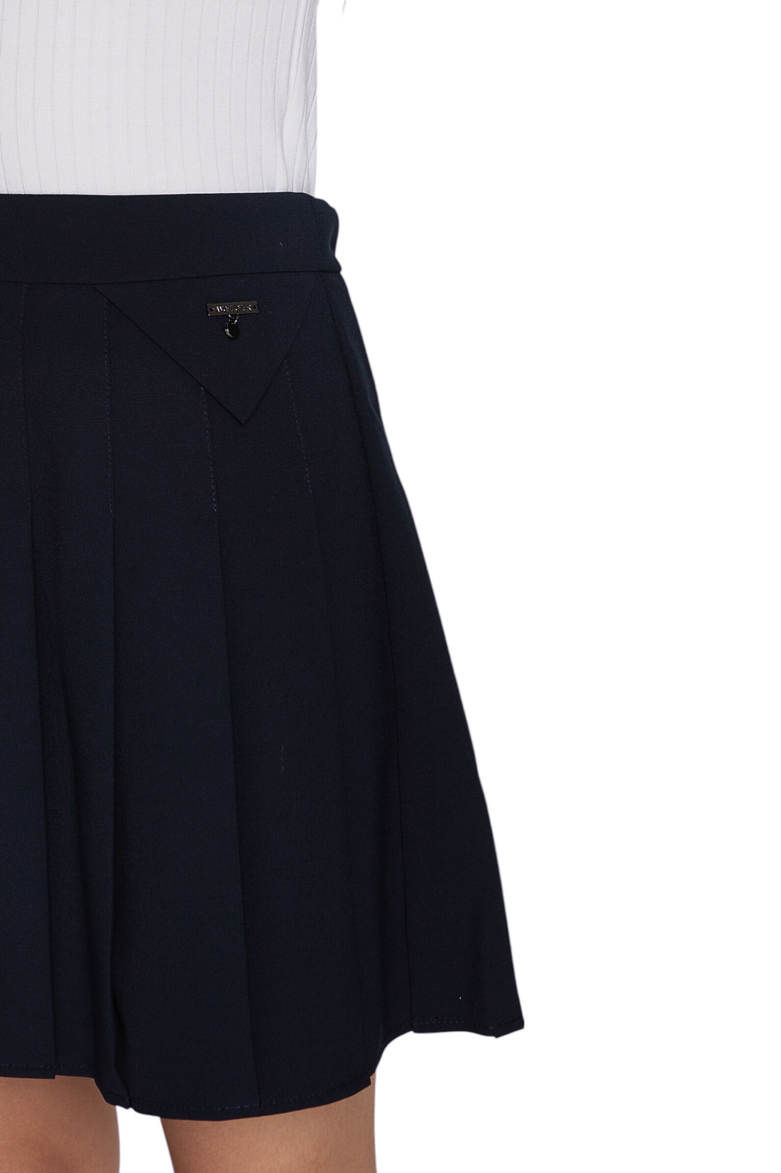 Юбка дев. АРТ.G-SK25341,син,вис-па-эл